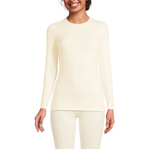 Lands' End Women's Baselayer Cozy Thermaskin Crewneck Top - image 1 of 4