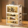 Lycvki 1 Door Foldable Transparent Large Capacity Cosmetics Storage Box with 3 Drawers - 3 of 4