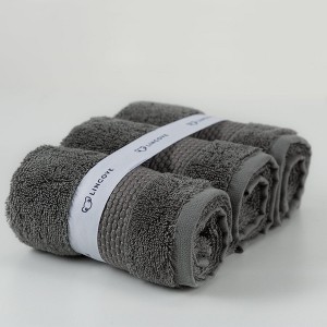 Lincove 100% Cotton Luxury Face Towels for Bathroom - Highly Absorbent & Eco Friendly - 12"x19.5" - 1 of 4