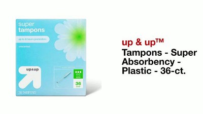 Box damaged- Tampons - Regular Absorbency - Plastic - 36ct - up