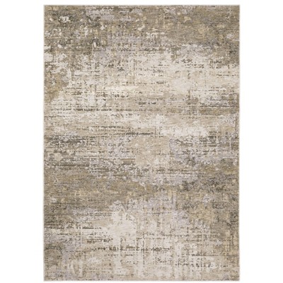 Nirvan Industrial Geometric Indoor Area Rug Charcoal/gray