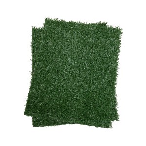 Dog Grass Potty Pad, 2 Pack Artificial Grass Puppy Training Pads Portable Dog Patio Potty Dogs Professional Potty Training Mat For Balcony Apartment - 1 of 4