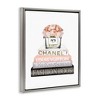 Stupell Industries Pink Fashion Book Stack Floating Frame Canvas Art - 2 of 4