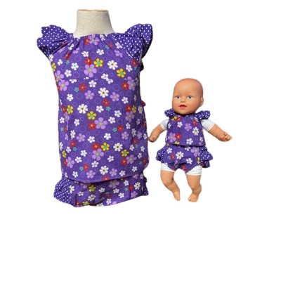 Doll Clothes Superstore Size Small Handmade Matching Baby and Doll Dress Set  Adorable Coordinated Outfits