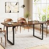 Tribesigns Extendable Dining Room Table for 6-8 People, 63-78.8 Wood Dinner Table for Kitchen, Living Room, Dining Room - 4 of 4