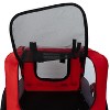 VASIP Pet Bike Trailer for Small & Medium Dogs ,Easy Fold Cart with Quick Release Wheels ,Non-Slip Floor and Internal Leash for Safe Cycling,Red - 4 of 4