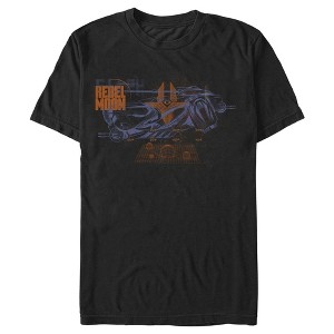 Men's Rebel Moon Imperium Space Fighter Grid T-Shirt - 1 of 4