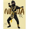 Joyfy Halloween Ninja Costume for Kids Black Golden Ninja Dragon Jumpsuit Set – Boys Halloween Dress-Up & Role-Play Party Outfit - 2 of 4