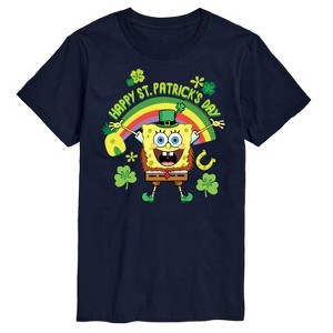 Men's - SpongeBob Squarepants - Happy St. Patricks Day Short Sleeve Graphic T-Shirt - 1 of 4