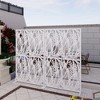 Gulches Metal Privacy Screens，W3.8Ft*H6Ft Divider with Free Standing Decorative Privacy Screen for Balcony Patio Garden Room Divider - 3 of 4