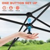 Canopy Tent 10x10 Easy Pop Up, Outdoor Shade Instant Canopy Tents, Comercial Instant Heavy DutyCanopy Pop Up Tent with 3 Sidewalls - 4 of 4