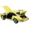 Porsche 911 Carrera 2.7 RS Light Yellow with Green Stripes and Wheels 1/18 Model Car by Autoart - 2 of 4