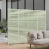 Spassway Outdoor Metal Privacy Screen with Different Colors Garden Fence Panels Patio Trellis Room Divider Decorative Wall Panels - 3 of 4