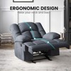Infurnic Accent Chairs, Recliner Accent Chairs with Adjustable Back for Living Room Chair for Living Room Bedroom, Gray, 40.1"*38.2"*40.6" - 3 of 4
