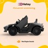 Ride on Car for Kids, 12V Battery Powered Sports Car with 2 Speeds, Parent Control, Sound System, LED Headlights and Hydraulic Doors for 3-8 - 3 of 4