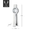 Viski Professional Citrus Press Lime Juicer, Lemon Squeezer for Cocktails, Bar Accessories, Silver Aluminum Metal, Set of 1 - 3 of 4