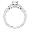 Pompeii3 1 Ct Lab Created Diamond Engagement Ring 14k White Gold - 3 of 4