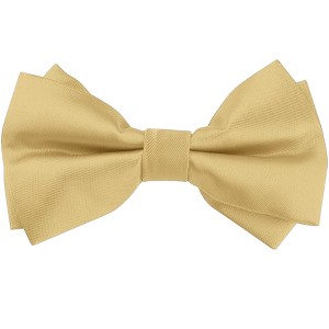 Elerevyo Men's Pre-tied Formal Satin Solid Color Formal Tuxedo Bow Ties - 1 of 4