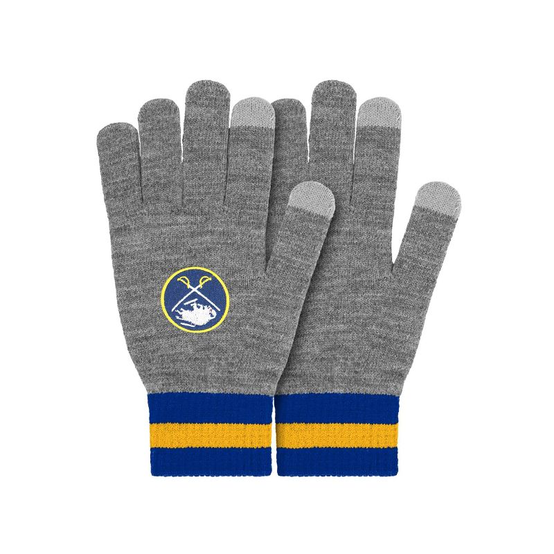 NHL Buffalo Sabres Gray Big Logo Glove, 1 of 3