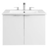 Modway Maybelle Bathroom, 24" Wall-Mount Vanity, White White - 3 of 4