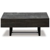 Signature Design by Ashley Kevmart Coffee Table Black/Gray : Mango Wood Top, Metal Frame, Living Room Storage - 4 of 4