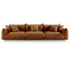 MINIMORE Modern Style 124.5"W Modular Chris 4Seater Sofa - 4 of 4