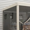 VisioGear 10'*10' Pop Up Canopy Tent with Netting, Instant Screen House Room, Height Adjustable with Windows, and Carry Bag, Beige, 117"*117"*113" - 4 of 4