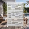 Dovelina Metal Outdoor Privacy Screen Freestanding Garden Privacy Screen - 3 of 4