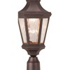 Minka Lavery Rustic Outdoor Post Light Fixture Oil Rubbed Bronze LED 20 1/4" Clear Water Glass for Exterior Barn Deck House Porch - 3 of 3