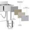 Garvee Freestanding Sink, Commercial Stainless Steel Sink,Compartment Sink, Prep & Utility Sink for Home, Restaurant, Laundry, Garage, Outdoor - 3 of 4