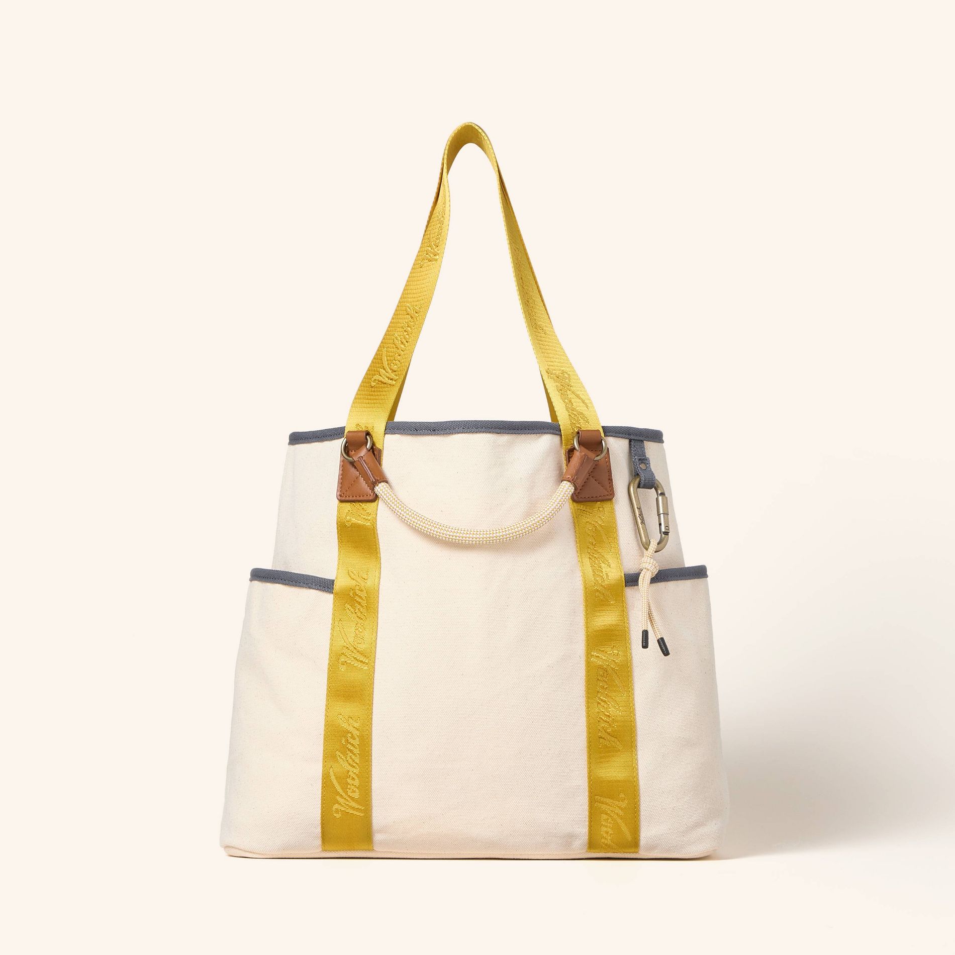 Large Canvas Tote Bag - Woolrich x Target Cream/Yellow