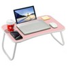 KTMBDW Laptop Bed Desk, Foldable Lap Table, Portable Study Table, Laptop Stand with Cup Holder & Tablet Slot for Working Writing & Drawing - 4 of 4