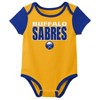 NHL Buffalo Sabres Infant Boys' 3pk Bodysuit - 2 of 4