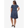 ellos Plus Size Short Sleeve A-Line Knit Dress - 3 of 4