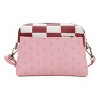 Demon Slayer Nezuko Metal Badge Women's Pink Crossbody Handbag - 2 of 4