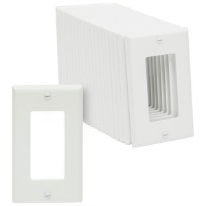 Built Industrial 20 Pack 1-Gang Wall Plates, Single Light Switch Cover Guard, White, 4.5 x 2.8 In - 1 of 4