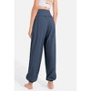 BABYYER Women's High Waisted Yoga Pants, Wide Leg Fake Drawstring Trousers, Casual Sweatpants with Pockets, Quick-Drying and Breathable - 3 of 4