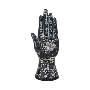 Sagebrook Home Resin Tattoo Hand Decorative Object, Intricate Design, Unique Home Accent Piece, Handcrafted Artwork - 1 of 4
