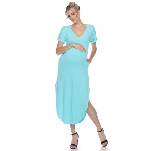 Short Sleeve T-Shirt Midi Maternity Dress - Isabel Maternity by