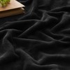 Aoibox Fleece Blanket Black Throw for Couch & Bed, Luxury Plush Cozy Fuzzy Blanket, Super Soft Warm Lightweight Throw for Travel Camping - 3 of 4