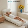 Okak Modern Convertible Single Sofa Floor Lounge Chair with Back,Upholstered Sleeper Accent Chair for Living Room,Relaxation Areas - 2 of 4