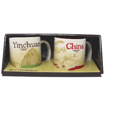 Starbucks Global Icon Series Yinchuan and China Demitasse Mugs, 3 Oz (Set of 2)