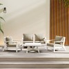 WestinTrends Avalon Outdoor 5-Piece Modular Sectional Patio Furniture Sofa Set - 2 of 4