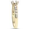 Pompeii3 1/2ct Diamond Semi Mount Engagement Ring Setting Gold - 2 of 4