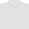 Black Bow Jewelry 0.8mm, 14k White Gold, Octagonal Snake Chain Necklace - 2 of 4