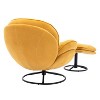 Yellow recliner with footstool, TV chair, living room chair - 2 of 4