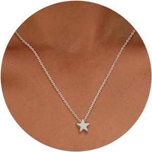 Circle CZ Pendant Necklace 14K Gold Plated Twist Rope Chain Jewelry - 1 of 4