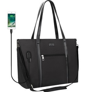 Laptop Tote Bag for Women 17 Inch, Large Teacher Tote Bag Office Work Bag Business Briefcase - 1 of 4
