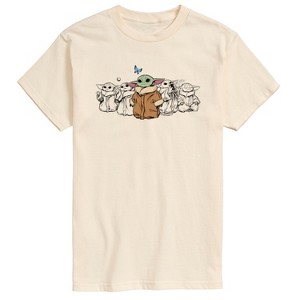 Men's - Star Wars - The Mandalorian Grogu Butterfly Short Sleeve Graphic T-Shirt - 1 of 4
