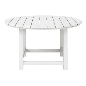 WestinTrends Malibu Kids Outdoor Patio Furniture HDPE 38" Wide Round Dining Table - 1 of 4